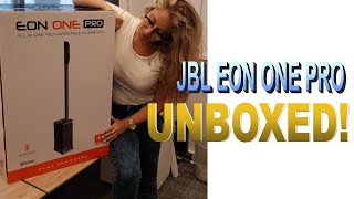 Video thumbnail for World Biggest Mobile Speaker JBL EON ONE PRO UNBOXED! (4K) by techgurl