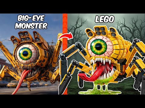 LEGO Horror: Recreating MUTATED BIG-EYED MONSTER EXCAVATOR! | AM Bricks Galaxy