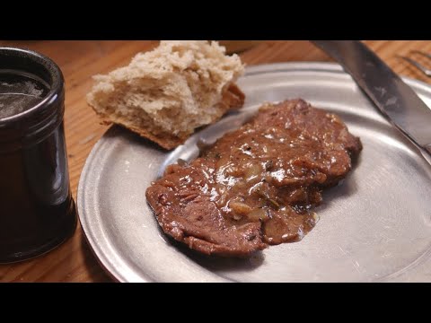 Steaks Fried in Ale - A Recipe from The Art of Cookery
