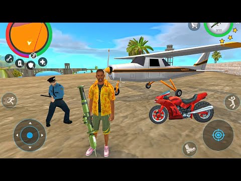 Airplane Bike and Car Driving in Open City Crime Simulator - Android Gameplay