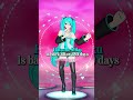 Hatsune Miku Is Back