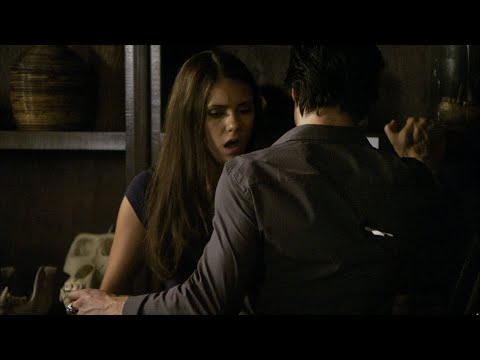 TVD 2x3 - Isobel's assistant shoots an arrow at Elena but Damon protects her | Delena Scenes HD