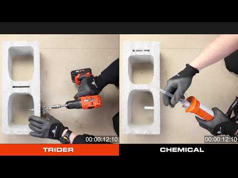 TRIDER - THE FIRST MECHANICAL ANCHOR DESIGNED FOR HOLLOW AND SOLID BASE MATERIALS