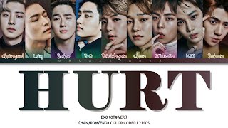 Download lagu [OT9] EXO (엑소) - 'Hurt' (Color Coded Lyrics) (Han|Rom|Eng) mp3