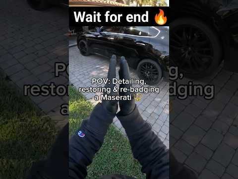 Thumbnail for Pov :- Detailing, Restoring & re-badging a Maserati 🔥 #shorts #detailing #restoring #carwash by Rebadging