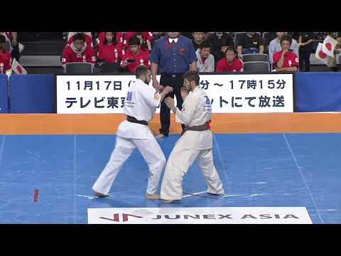 Court1 2nd Round29 man Sviatoslav Zagranychny vs Nazar Nasirov The 12th World Karate Championship