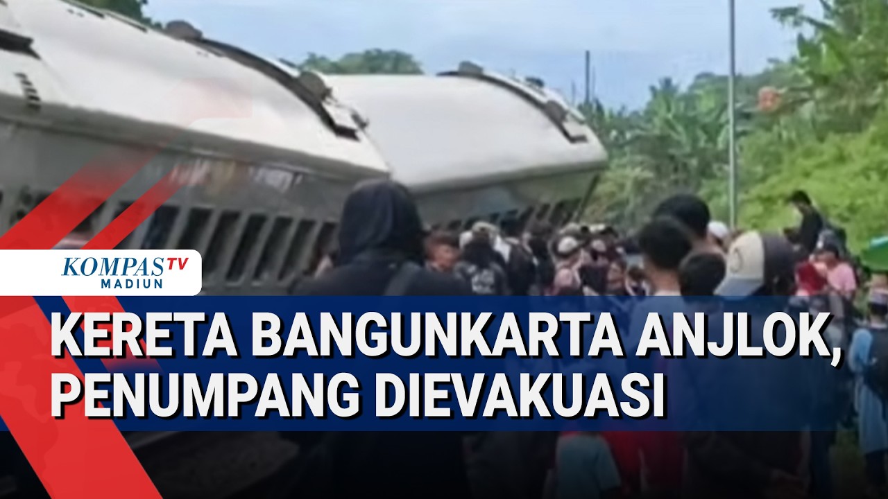 PT KAI soal Proses Evakuasi Kereta Bangunkarta yang Anjlok di Brebes