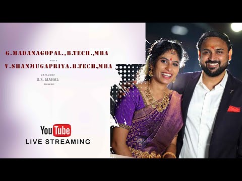 G. Madhanagopal wed's V. Shanmugapriya