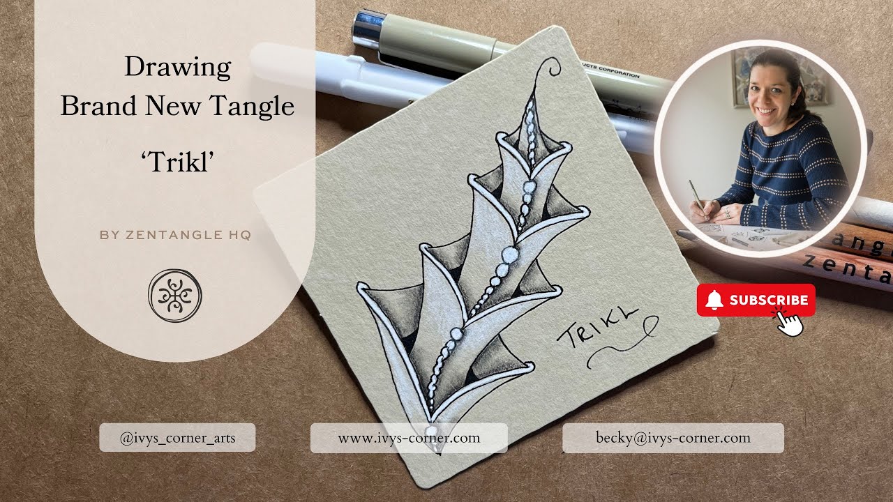 How to Draw Trikl | New Zentangle HQ Tangle