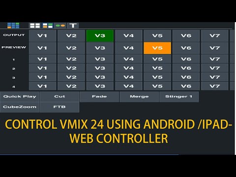 HOW TO CONTROL VMIX 24 USING ANDROID/IPAD -WEB CONTROLLER