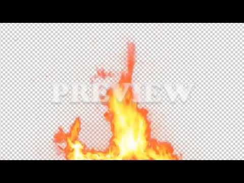 Real Fire Flame 32 - Pre Keyed with Alpha Channel