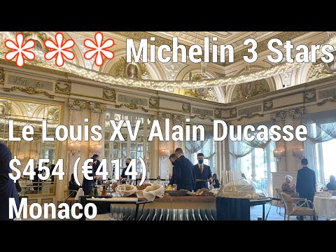 World Best 3 Stars Michelin Le Louis XV - Alain Ducasse Monaco Fine Dining $454 (€414)