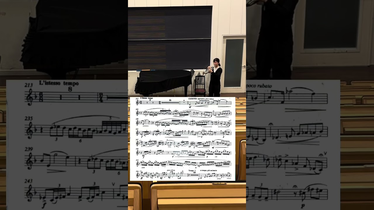 V. Peskin／Konzert No. 1 c-moll   cadenza!#trumpet #fyp #🎺 #solo