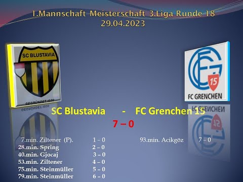 1.Mannschaft Meisterschaft 3.Liga SC Blustavia - FC Grenchen 15