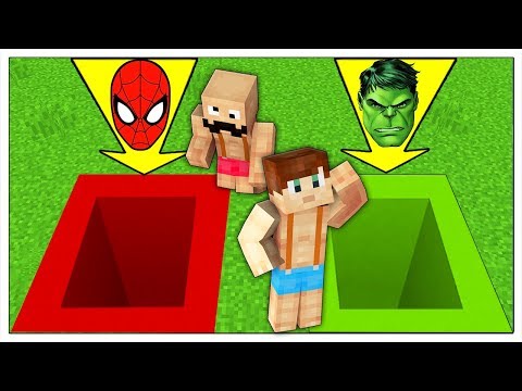 NON CADERE NEL BUCO SBAGLIATO DEI SUPEREROI! - Minecraft ITA