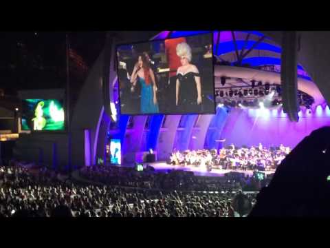 Sara Bareilles & Rebel Wilson "Ariel gives her voice" Little Mermaid at Hollywood Bowl 6/3/16