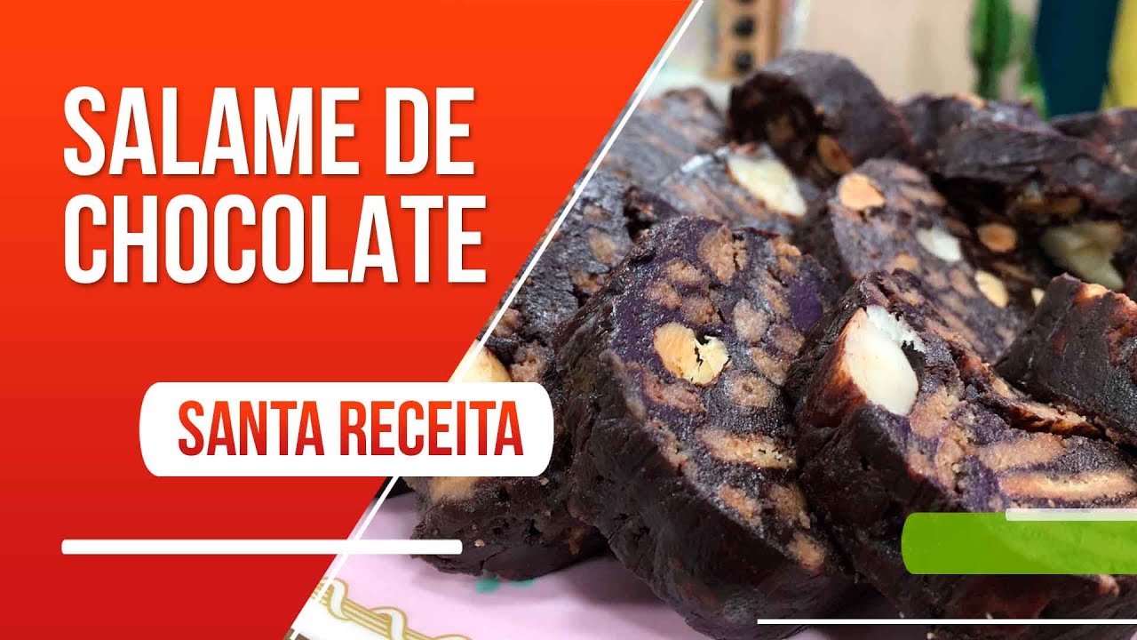 Aprenda a fazer um saboroso salame de chocolate!