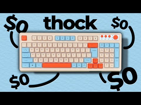 I turn a MEMBRANE keyboard THOCK for FREE