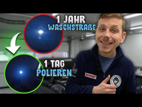 Heftige Waschanlagen-Kratzer wegpoliert | AUTOLACKAFFEN