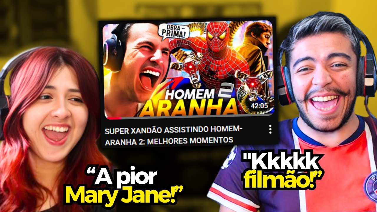 SUPER XANDÃO ASSISTINDO HOMEM-ARANHA 2: MELHORES MOMENTOS | REACT
