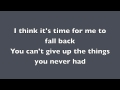 Time Will Tell - Fall Back 