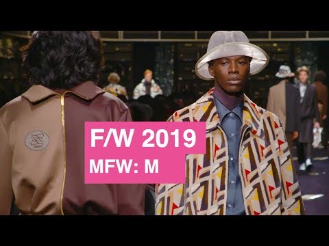 Fendi Fall/Winter 2019 Men's Highlights | Global Fashion News