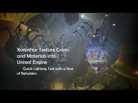 Make Xanathar the Beholder, Part 8, Quick Color Test with Materials in Unreal