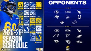 2025 Los Angeles Rams Games Schedule