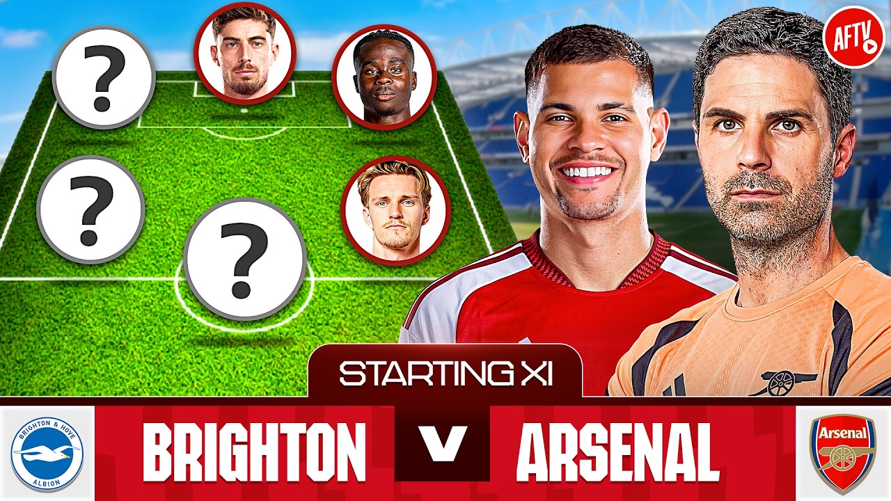 Starting XI LIVE | Brighton vs Arsenal