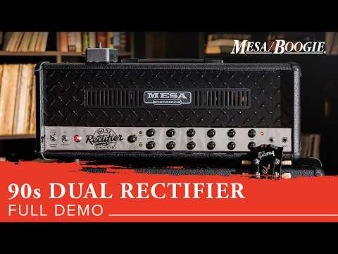 Mesa Boogie Dual Rectifier 90s 2-Channel Black Bronco / Chrome Chassis - Tube Amp Head for Electric Guitars image 5
