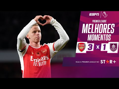 ZINCHENKO ANOTA GOLAÇO, Trossard domina, e Arsenal vence Burnley I Melhores Momentos