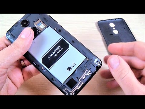 LG K4 (2017) - How to Remove the Back Cover and the Battery