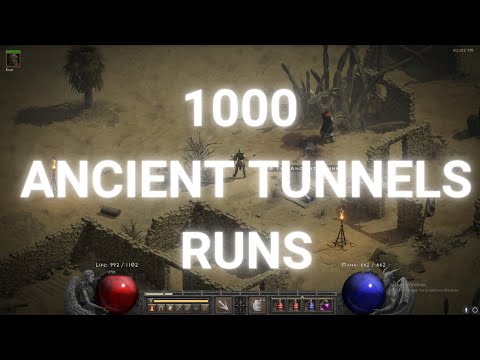 DIABLO 2 RESURRECTED - 1000 ANCIENT TUNNELS RUNS