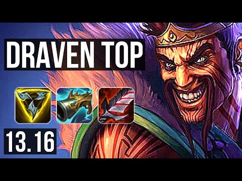 DRAVEN vs VAYNE (TOP) | 11/1/2, 6 solo kills, Legendary, 900K mastery | EUW Diamond | 13.16
