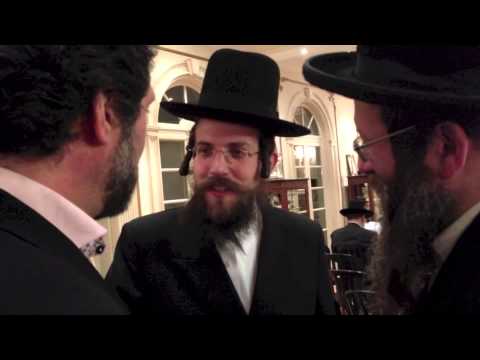 Lutzker Rebbe and Grandson of the Slonimer Rebbe (Netiwot SHalom)