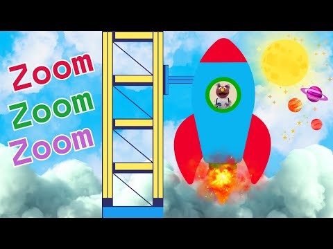 Zoom Zoom Zoom, We're Going to the Moon | Nursery Rhymes | Songs For Toddlers
