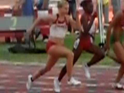JDLF1erOct2009 Genevieve Thibault Semi final 100m Beirouth, Lebanon