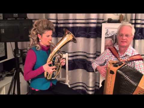 Feierabend Polka gespielt von Blasius und Pauline, ohne und mit Midisystem Limex