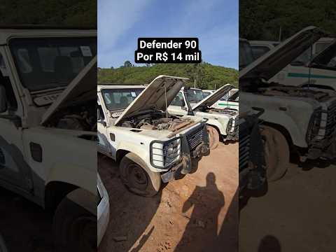 Land Rover Defender CSW 90 com lance inicial de R$ 14 mil no leilão do Governo de São Paulo