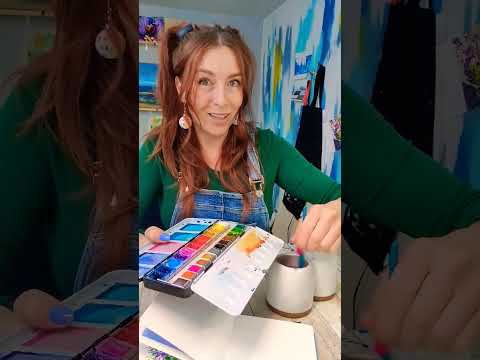 🍉🍉🍉 This is a perfect beginner painting if you need a win! #watercolor #easywatercolor