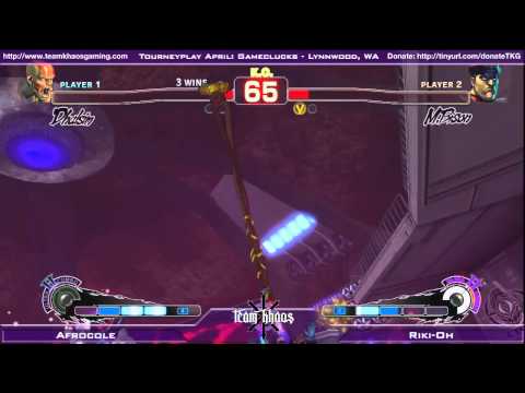 Tourneyplay April SSF4 Singles Top 8 - Afrocole (SIM) vs Riki-Oh (SET_DIC) - Winners Semi-Finals #1
