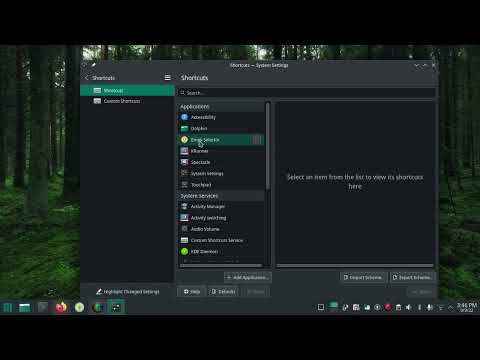 shortcut key Ctrl+Alt+T open terminal in manjaro-kde-21.3-Plasma Desktop