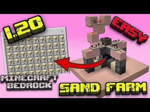 🔥 Insane 1.20 Sand Farm Tutorial in Minecraft Bedrock! 🏗️