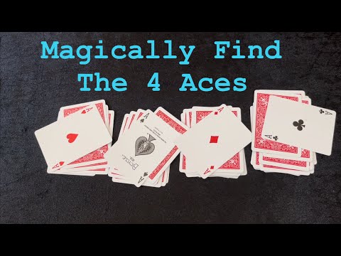 Magic Trick Tutorial - Magically Find The 4 Aces
