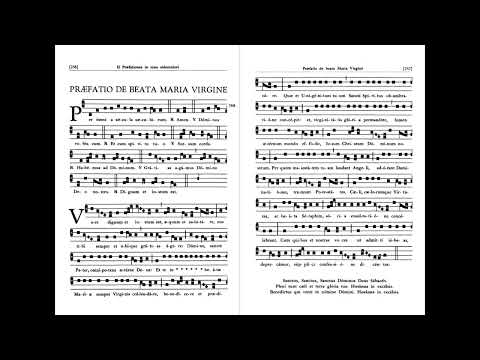 Praefatio de Beata Maria Virgine in Tono Solemniore