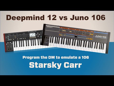 Deepmind 12 vs Juno 106 // How to get similar tones