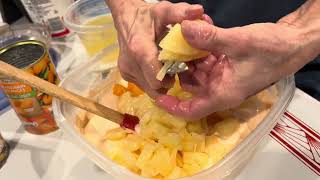 Orange fluff,  a midwestern fruit salad