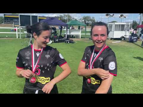 CUSB Shout (Francesca Sorrenti and Gaia Pancotti) after playing the finals at London Invite