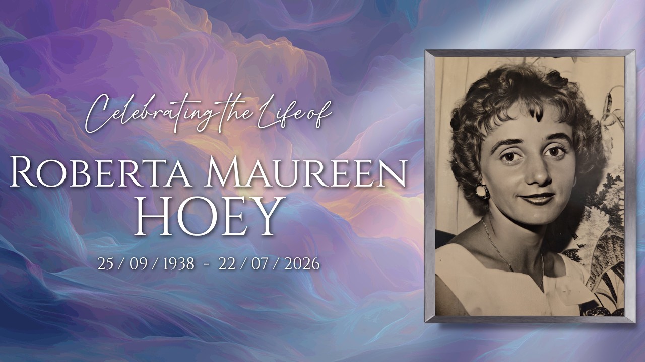 Memorial service livestream thumbnail for Roberta Maureen Hoey