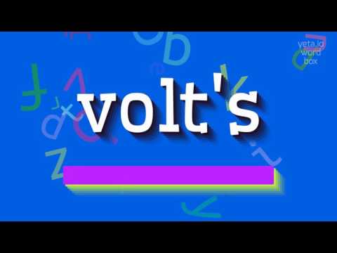 VOLT'S - HOW TO PRONOUNCE VOLT'S? #volt's